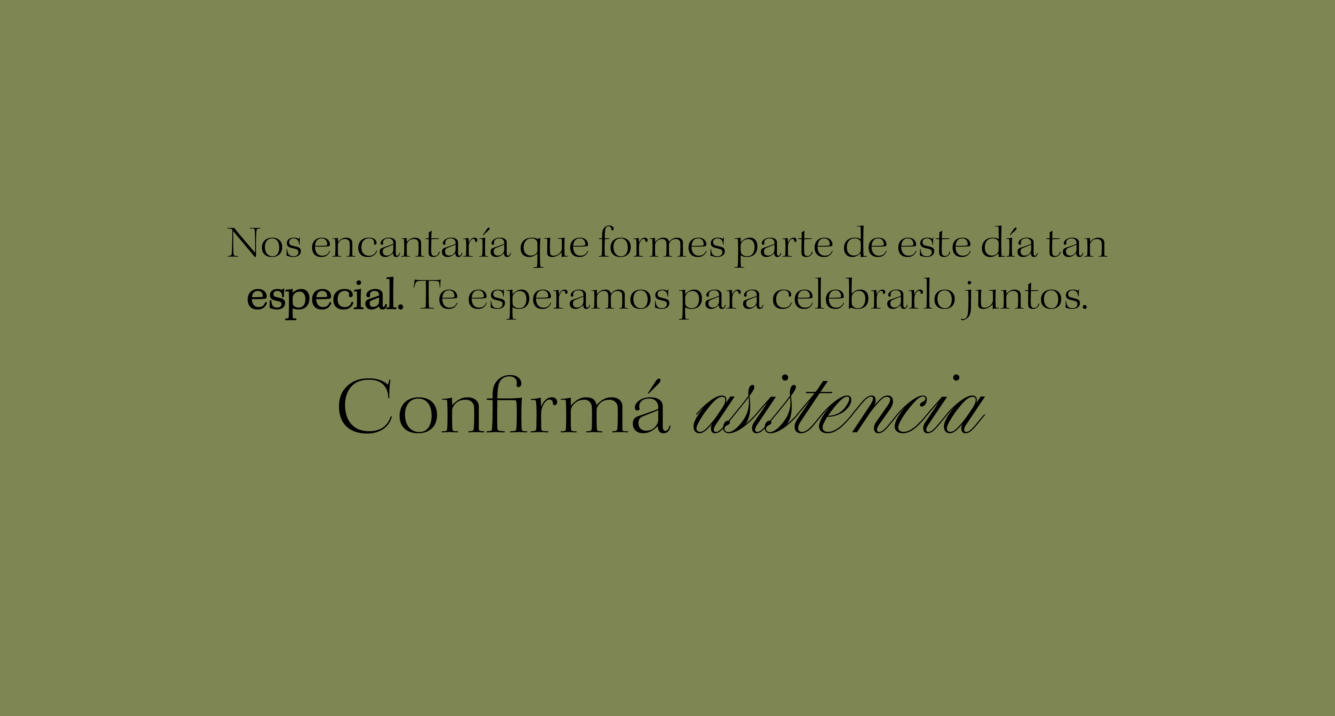 Confirmá asistencia